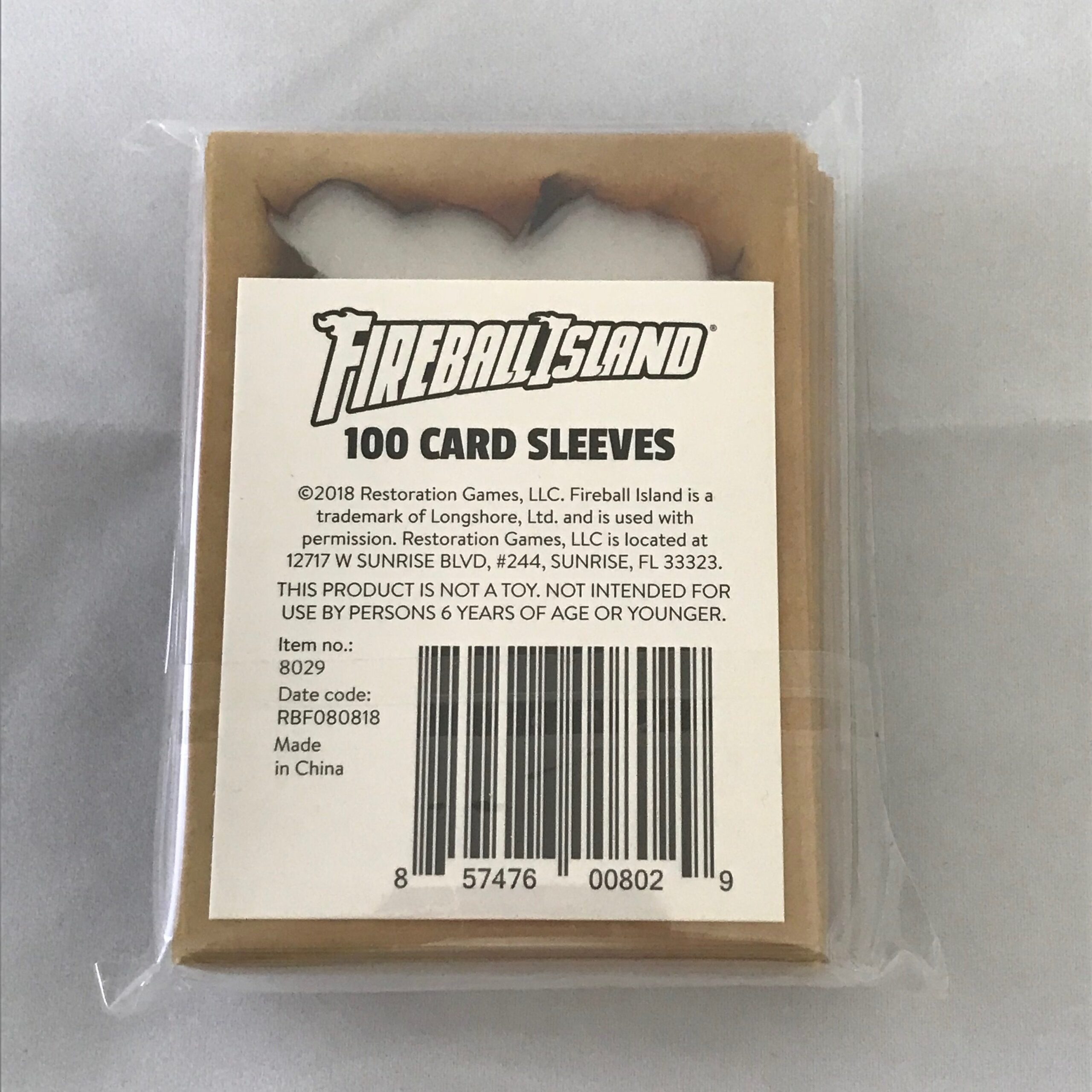 Fireball Island: Set of 100 Card Sleeves