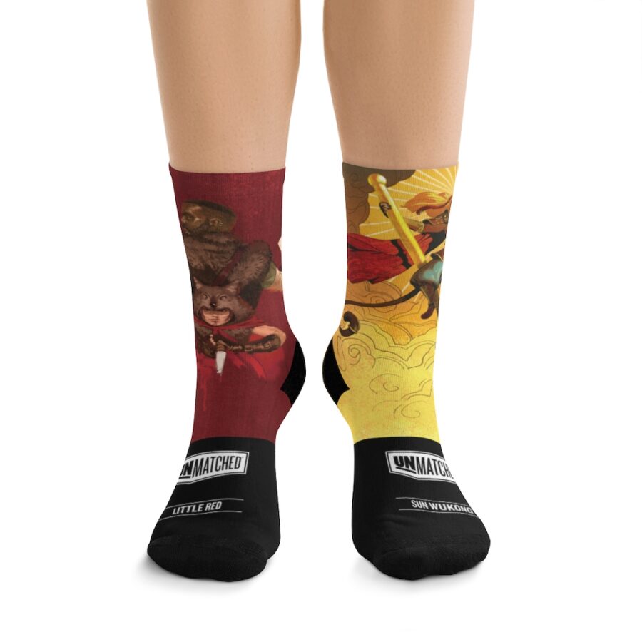 Unmatched socks: Little Red Riding Hood vs Sun Wukong