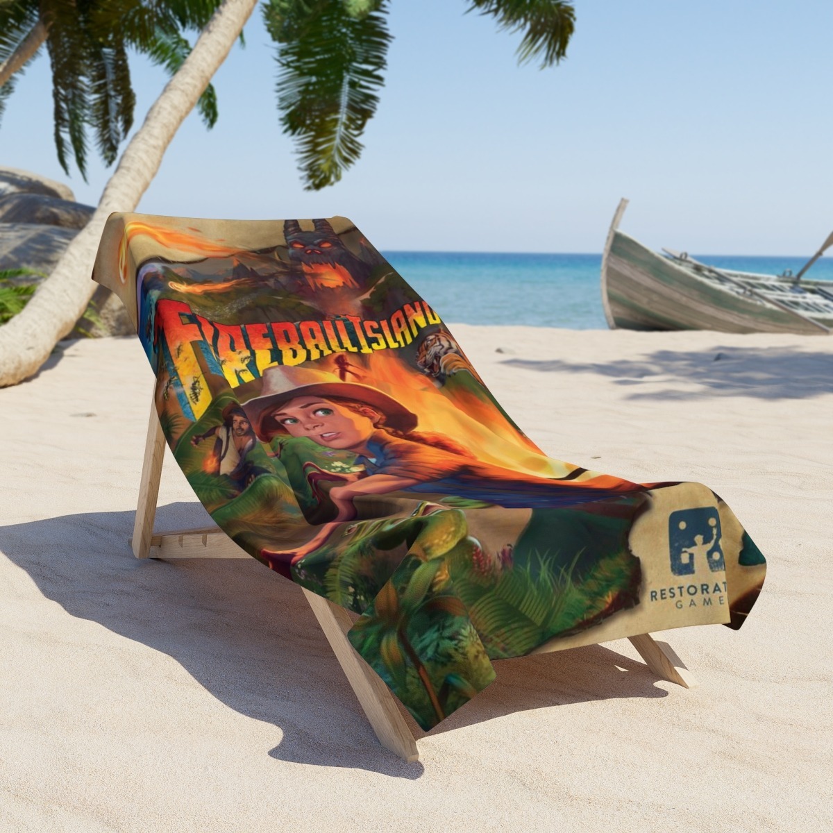 Fireball Island Beach Towel - Image 2