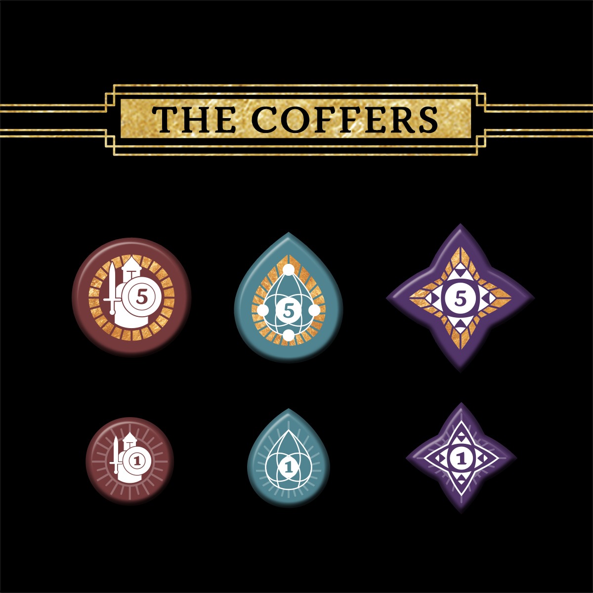 Return to Dark Tower: Coffers 1 Tokens