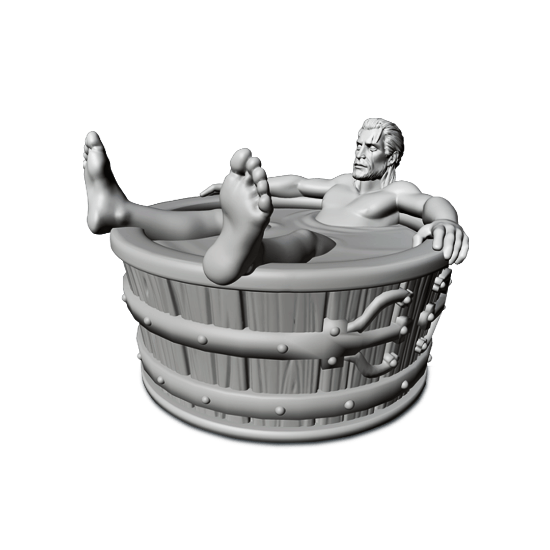 Unmatched: Witcher: Geralt in Bathtub Promo Mini