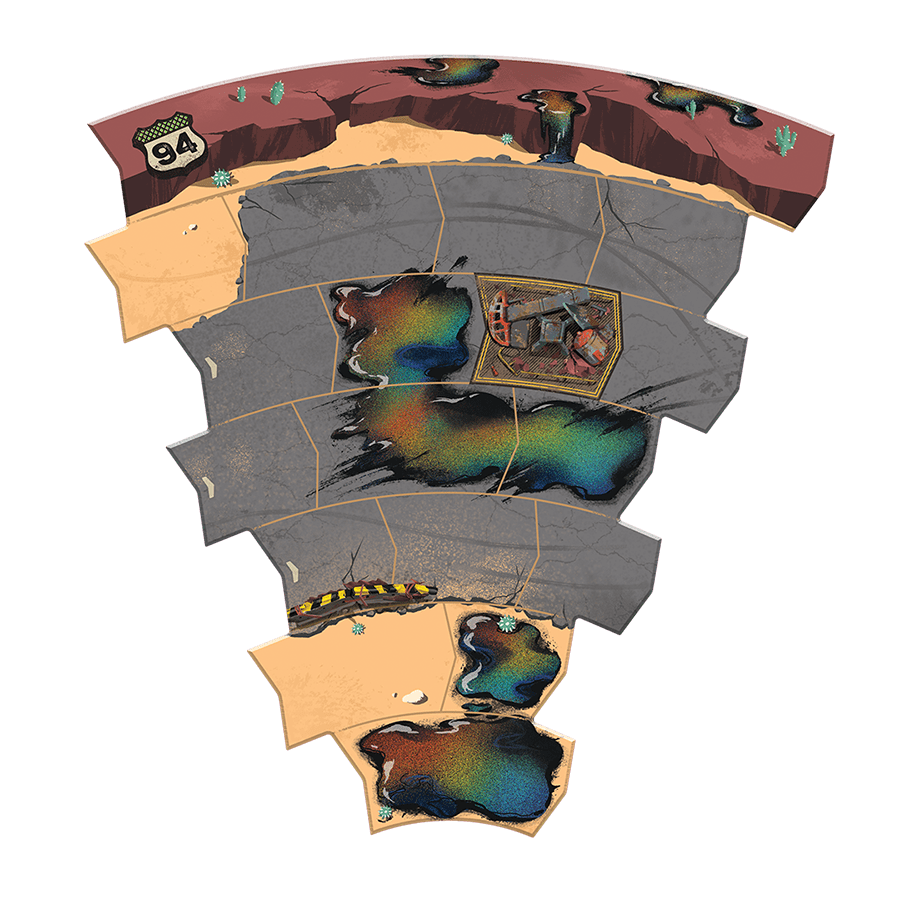 Thunder Road: Fallen Tower Board - Image 2